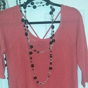 Dark Coral top